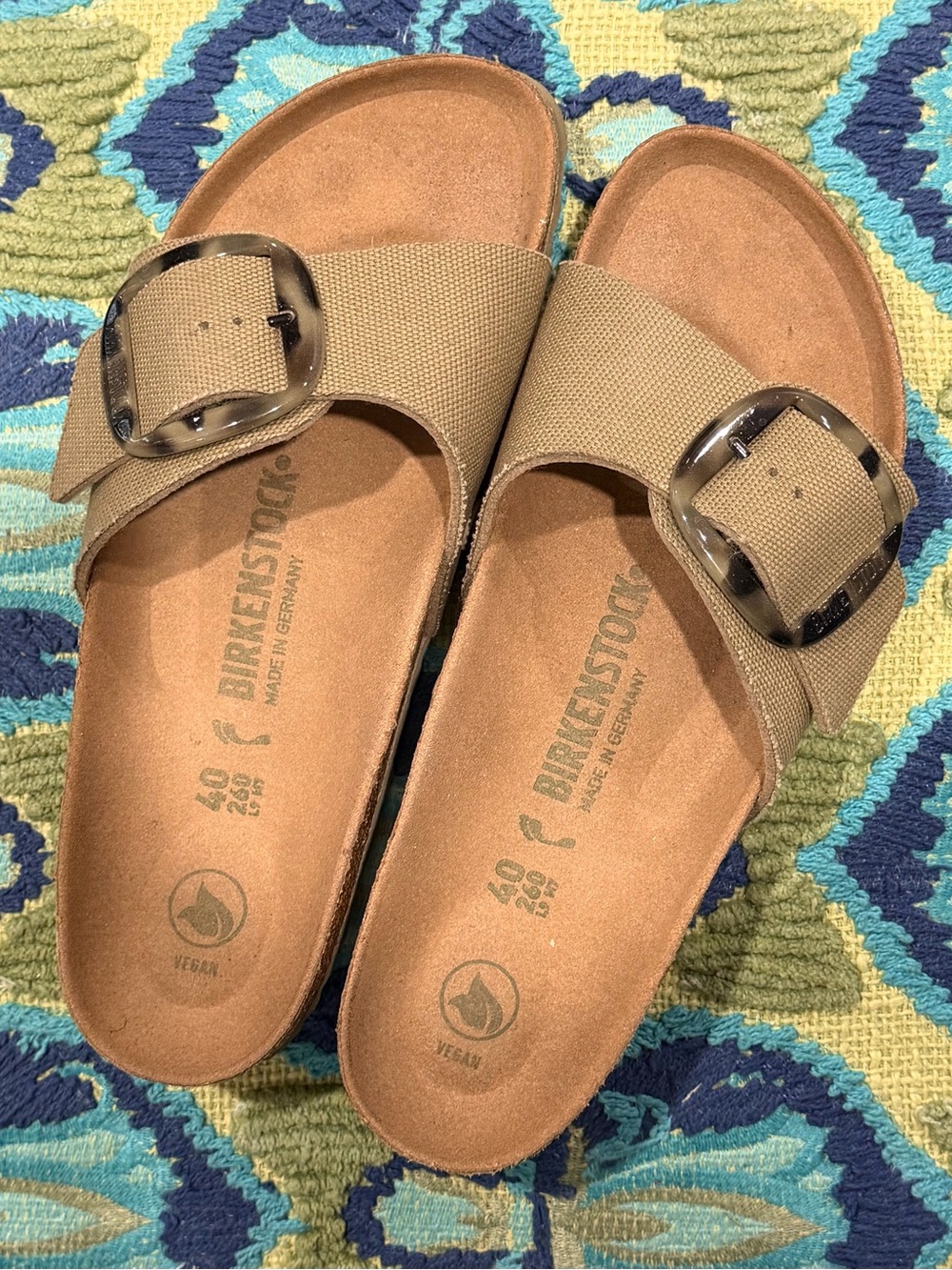 Birkenstock Madrid Big Buckle Raffia/Textile